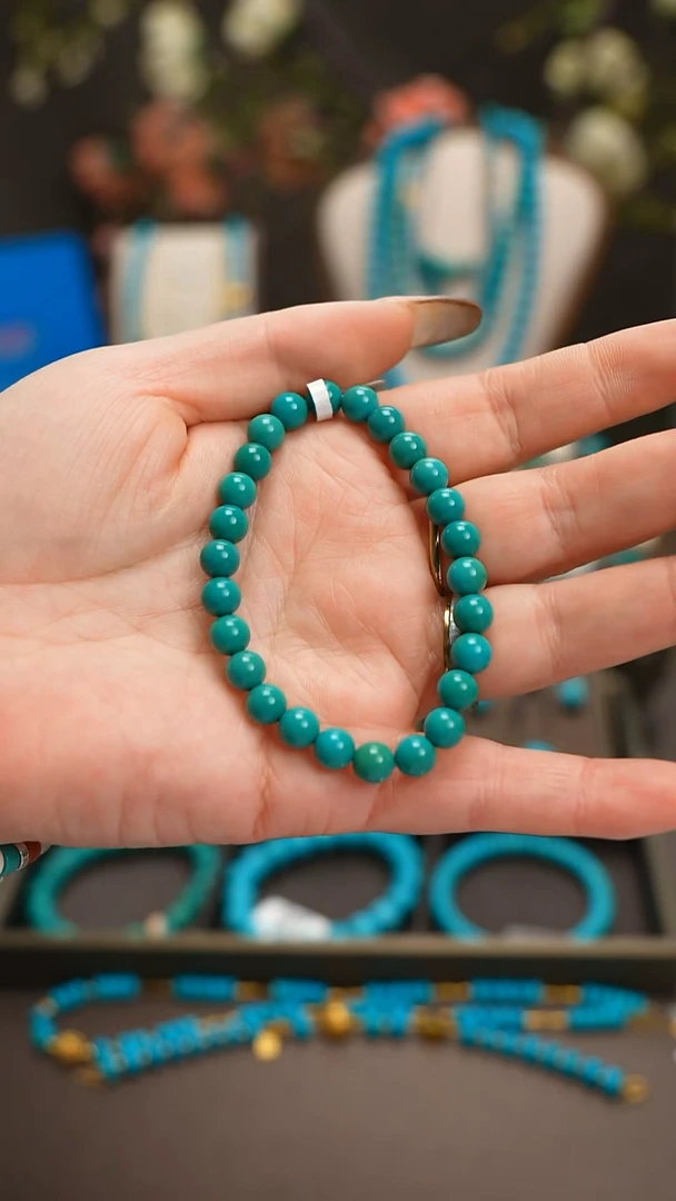 未镶嵌绿松石手串B0059