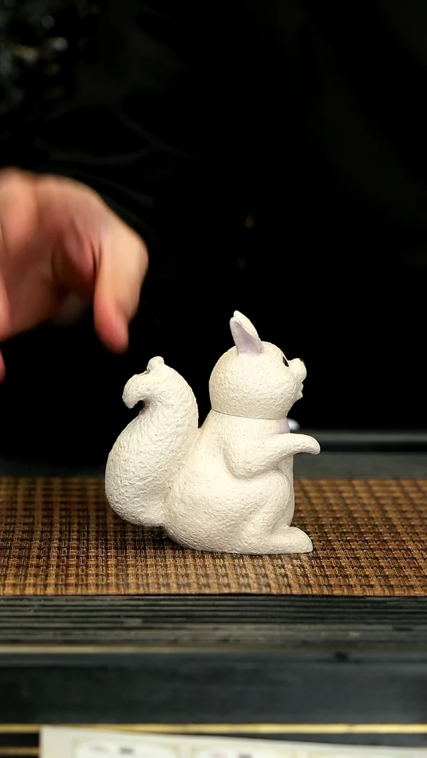 【闪购商品】紫砂茶壶TZP46松鼠 白雪段 送杯