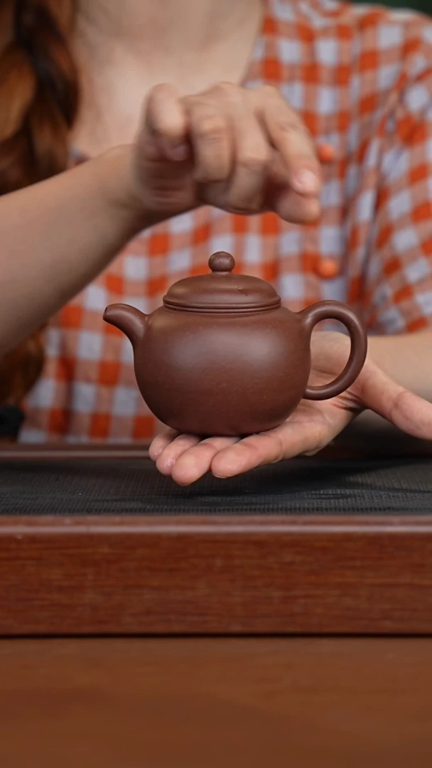茶壶紫砂花块紫泥匏尊