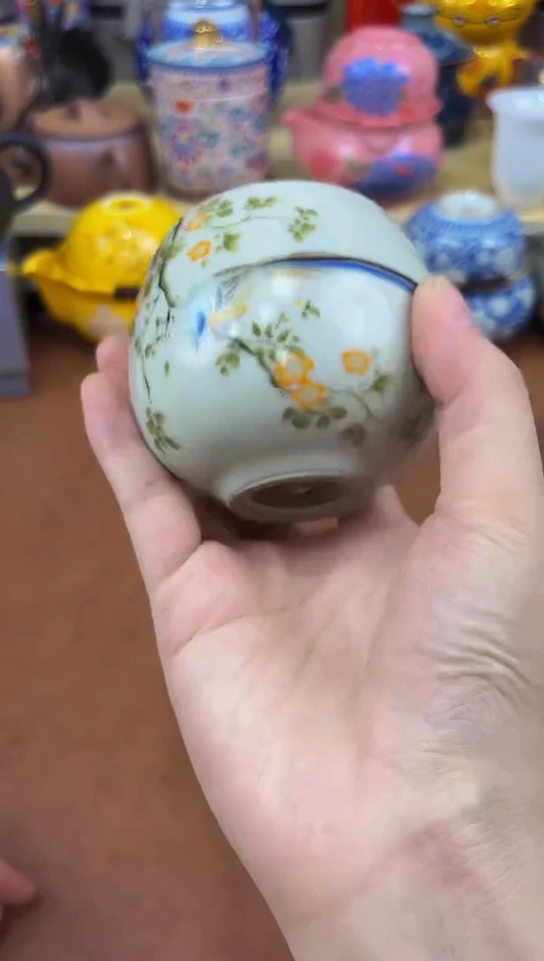 陶瓷茶具摆件旅行套组