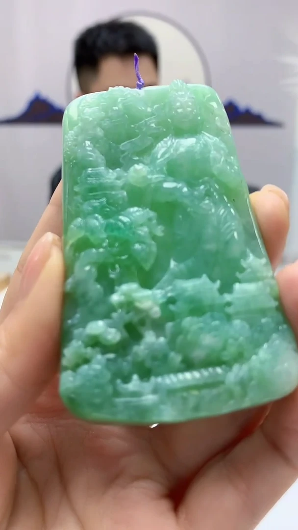 【闪购商品】定制翡翠未镶嵌5153ms-毛货48观音