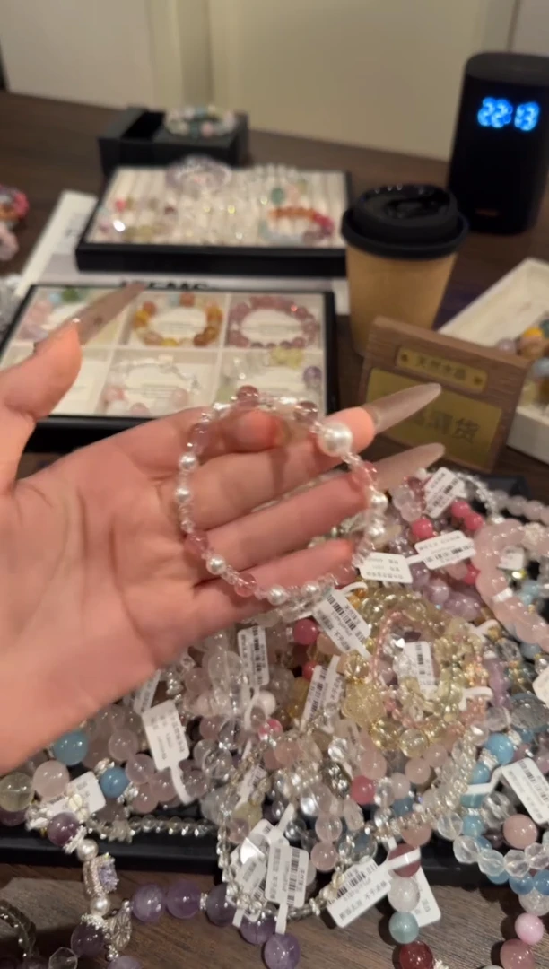 水晶手链合金草莓晶x1753