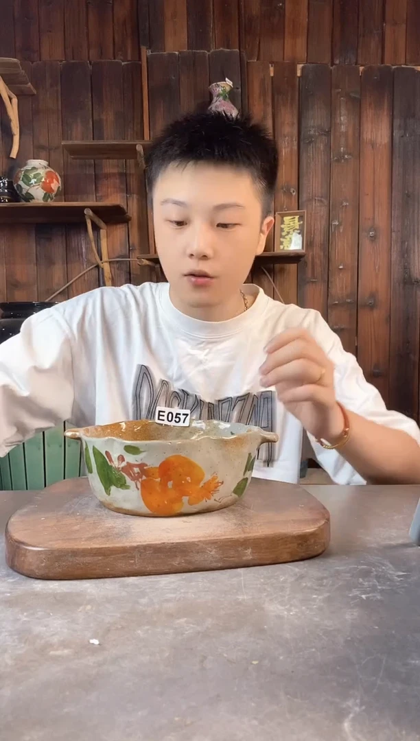 碗057，手工手绘，超值陶瓷1