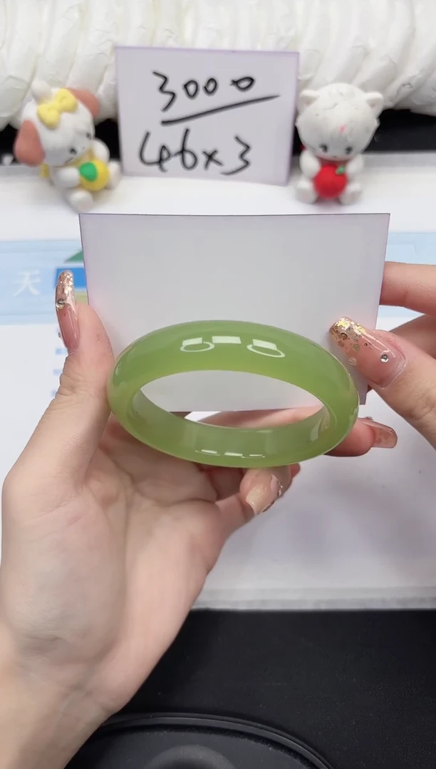 未镶嵌手镯石英质玉34-55