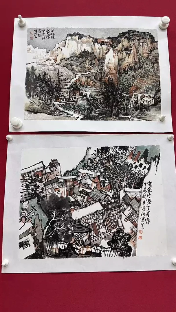 国画那**人吴学根1平尺作品