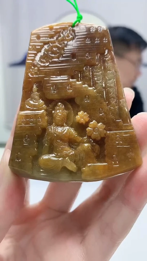 定制翡翠未镶嵌5124zm-毛货挂件观音92