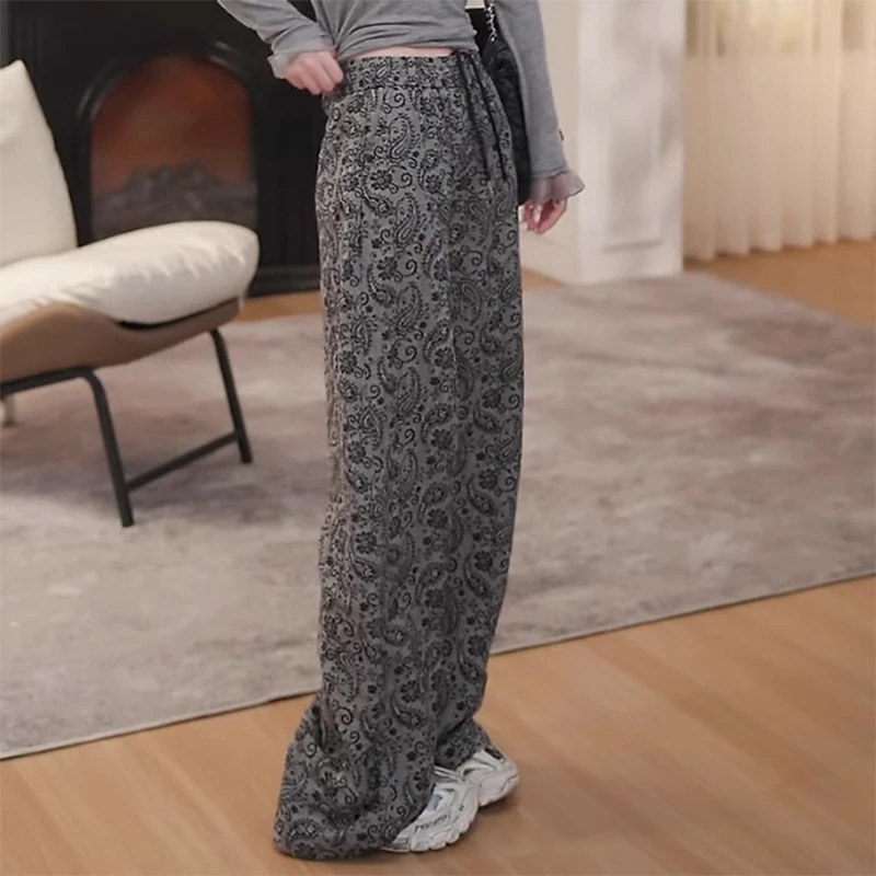 2025直筒冰丝裤子女夏季薄款高腰窄版宽松阔腿裤外穿防晒裤长裤