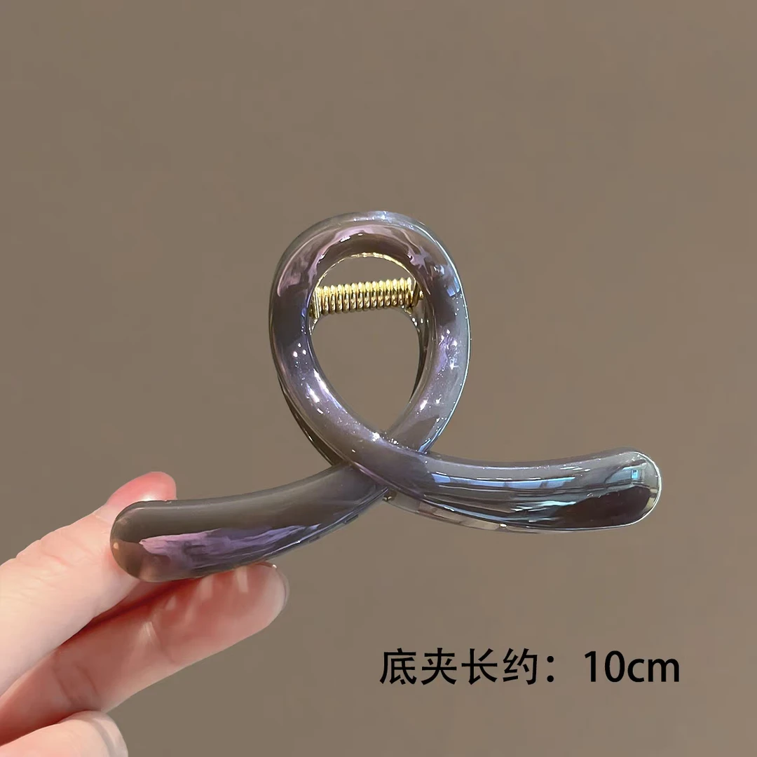 韩版时百搭高级发夹10厘米网红轻奢后脑勺大抓夹SJ046