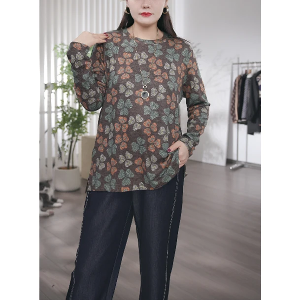 星梦情缘2024大码女装时尚简约大气显瘦遮肉上衣