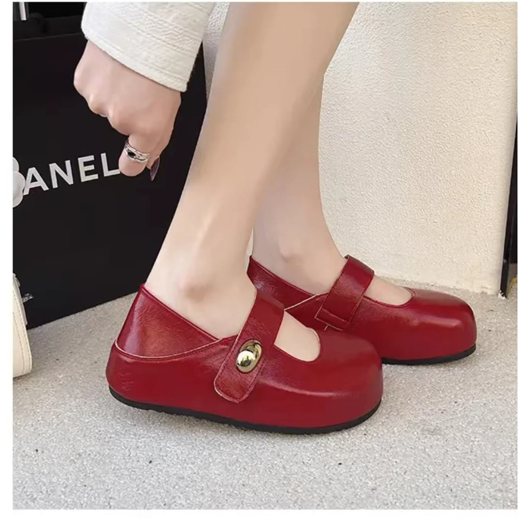 【新疆包邮】25年新款厚底百搭款真皮法式甜美玛丽珍3331