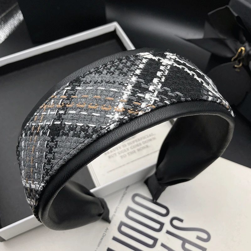 新款百搭秋冬针织发箍韩版网红发饰法式头饰优雅简约头箍小众饰品