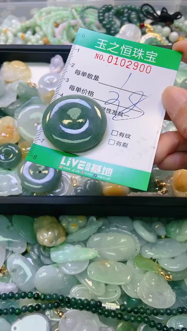 翡翠未镶嵌颈饰闪购0102900