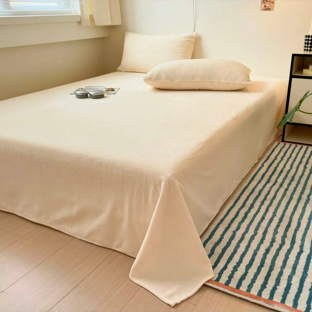 【小六专属】宝宝绒加厚加大抗静电保暖床单（按色系发货）