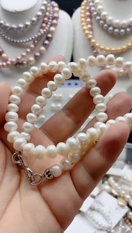 淡水珍珠未镶嵌颈饰1