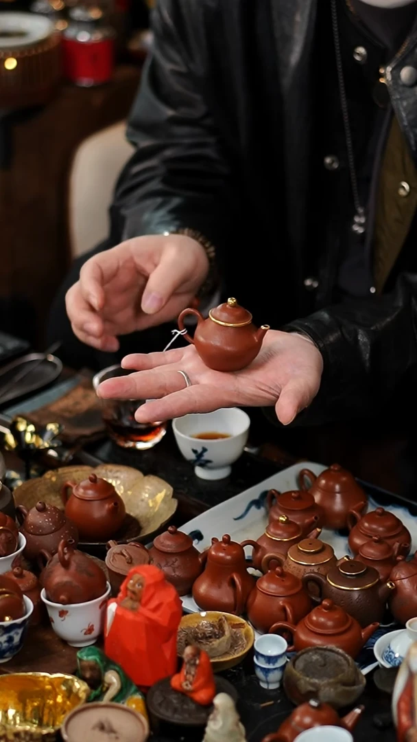 闪购9 40CC 包金小茶壶功夫茶道具