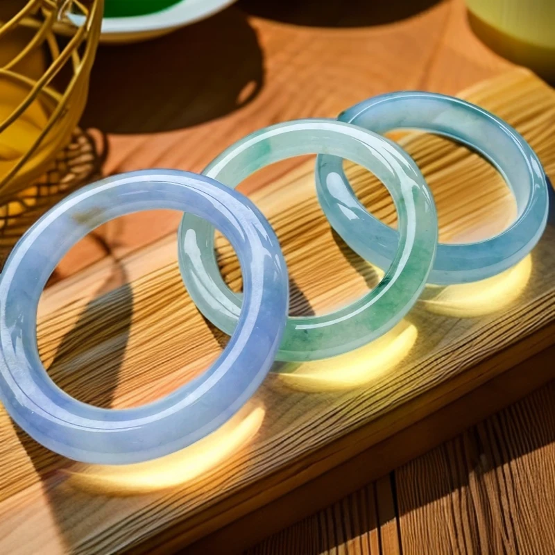 时尚高冰透缅风美人镯-多样性发货