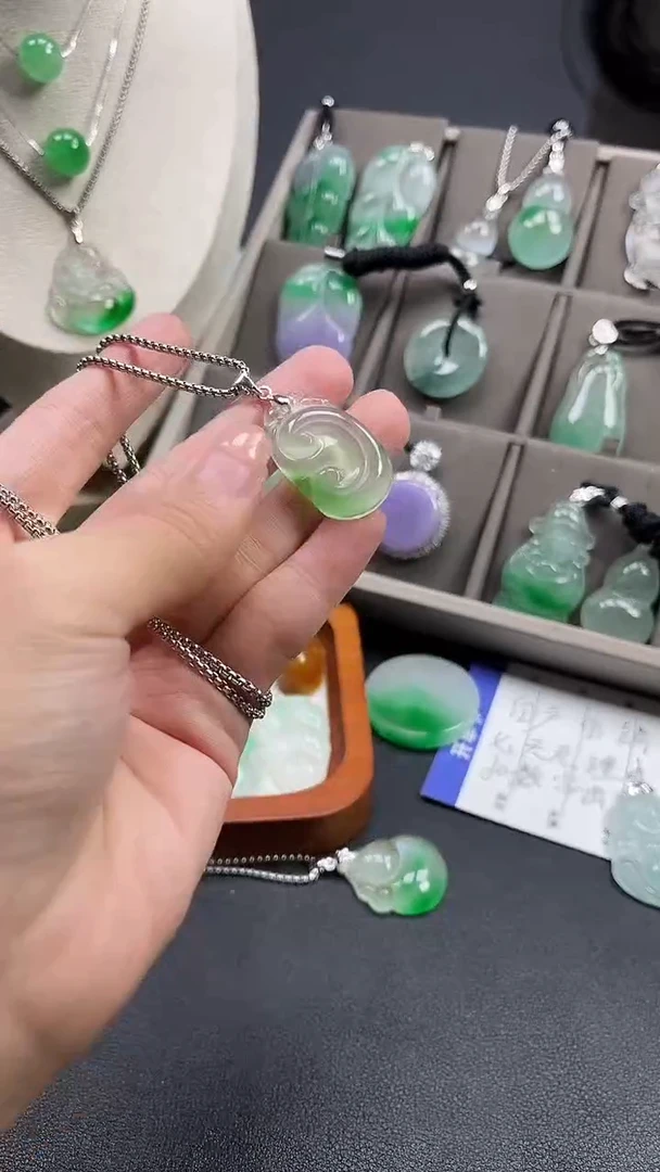 颈饰未镶嵌翡翠  所见即所得 一图一物