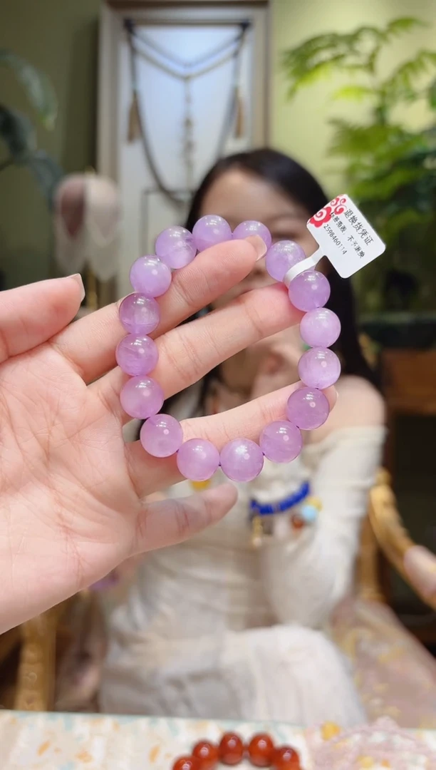 【闪购商品】锂辉石手串未镶嵌紫锂辉手串15/12.6