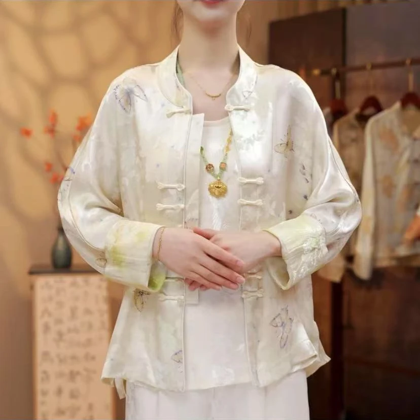 【春不悔】新中式薄款常规长袖春秋女短外套中国风复古时尚外套气质