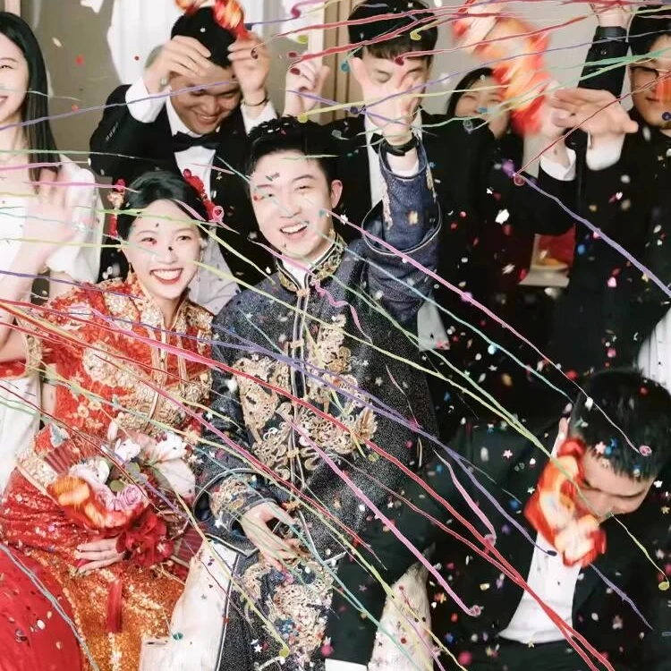 易清理喷花筒运动会花束彩带丝带流星雨庆典结婚开业礼花礼炮筒