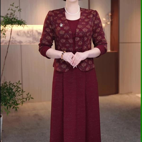 大码女装连衣裙真两件套遮肉显瘦加肥加大款收腰显瘦FY-25007