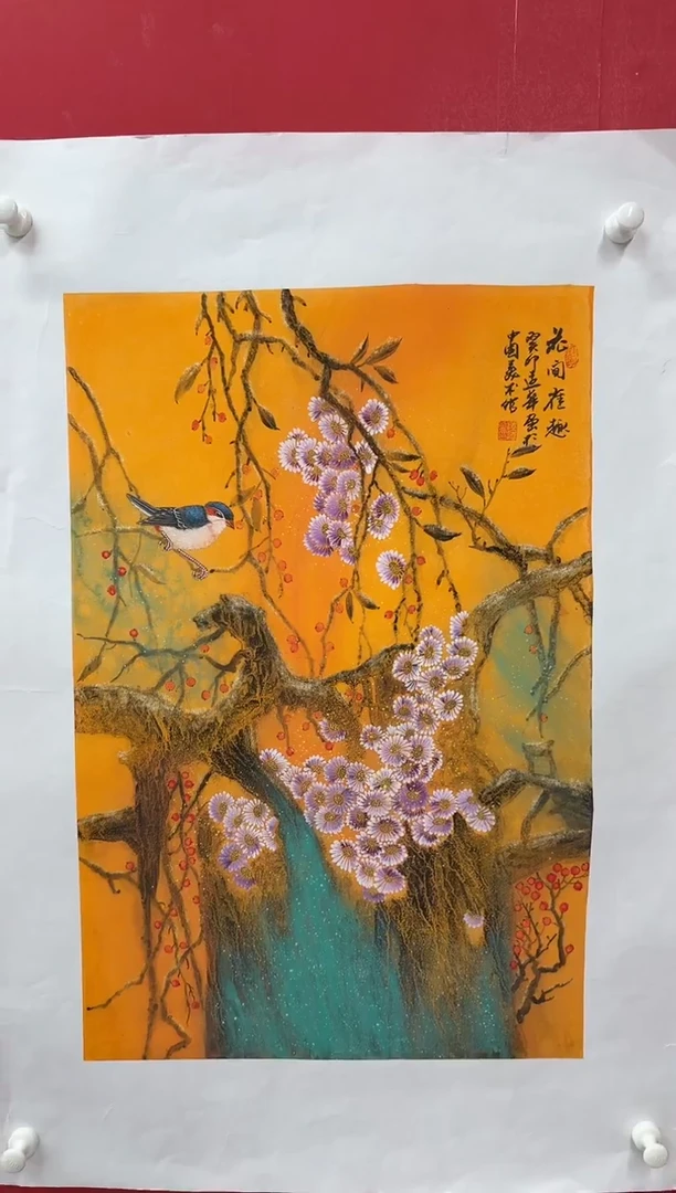 国画画家陆远华纯手绘原作