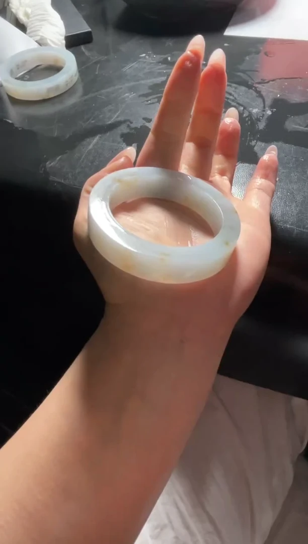 未镶嵌手镯定制翡翠闲*DDJ47426