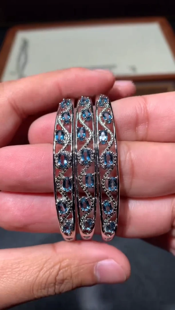 未镶嵌手镯托帕石J24【多样性发其一】