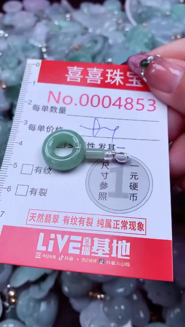 吊坠(不含链)未镶嵌翡翠4853