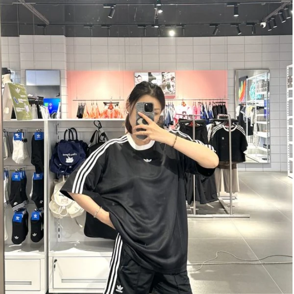 ADIDAS ADICOLORJACQUARDJERSEY休闲运动短袖圆领球衣 JW5876