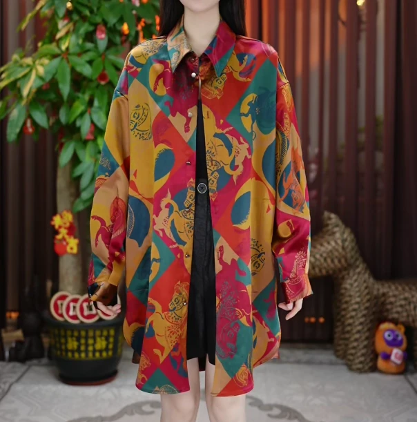 【金禧禧店铺】75姆米爱马姐姐香云纱大皮子J23177C-2