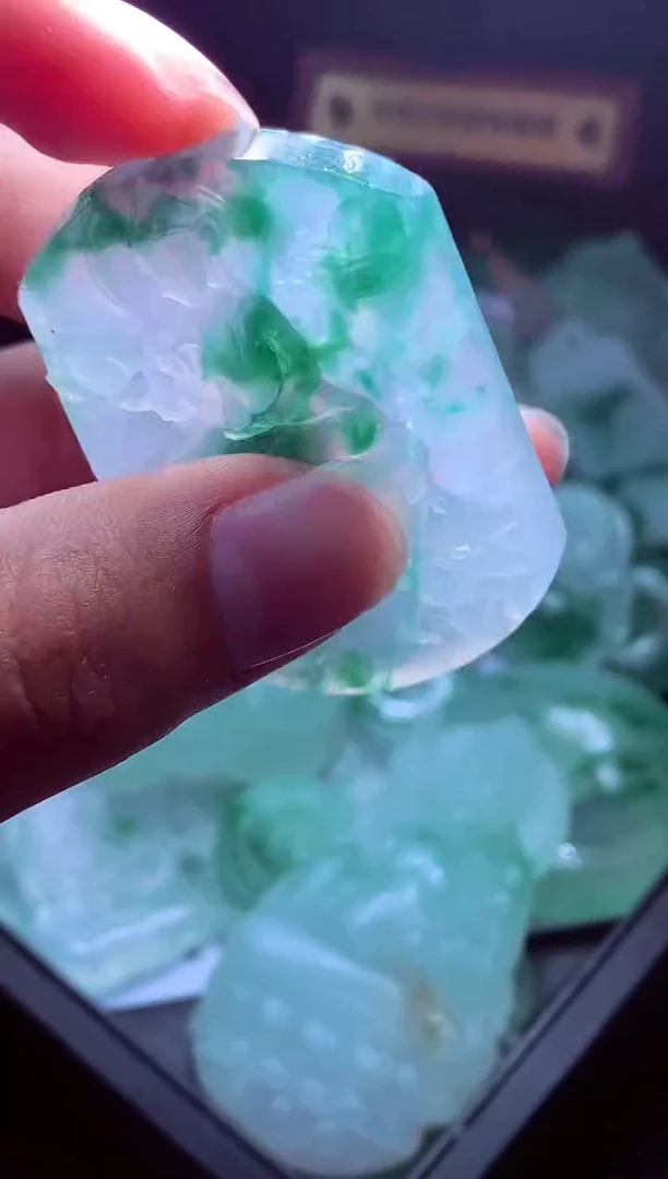 未镶嵌定制翡翠程**#毛货翡翠定制