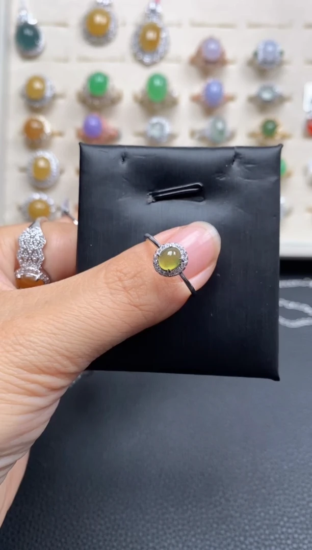 【闪购商品】翡翠戒指银S925镶嵌1111111