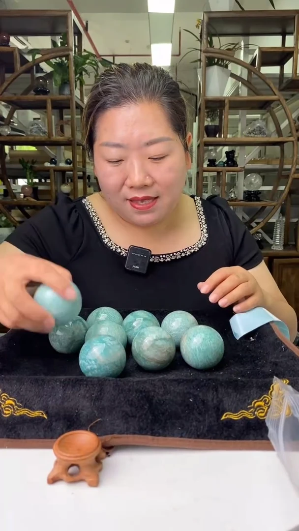 球未镶嵌天河石天河石球D631多样性发其一210+