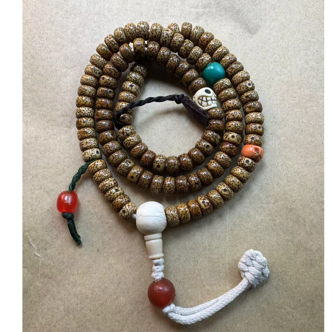 手盘老星月菩提念珠原装配饰