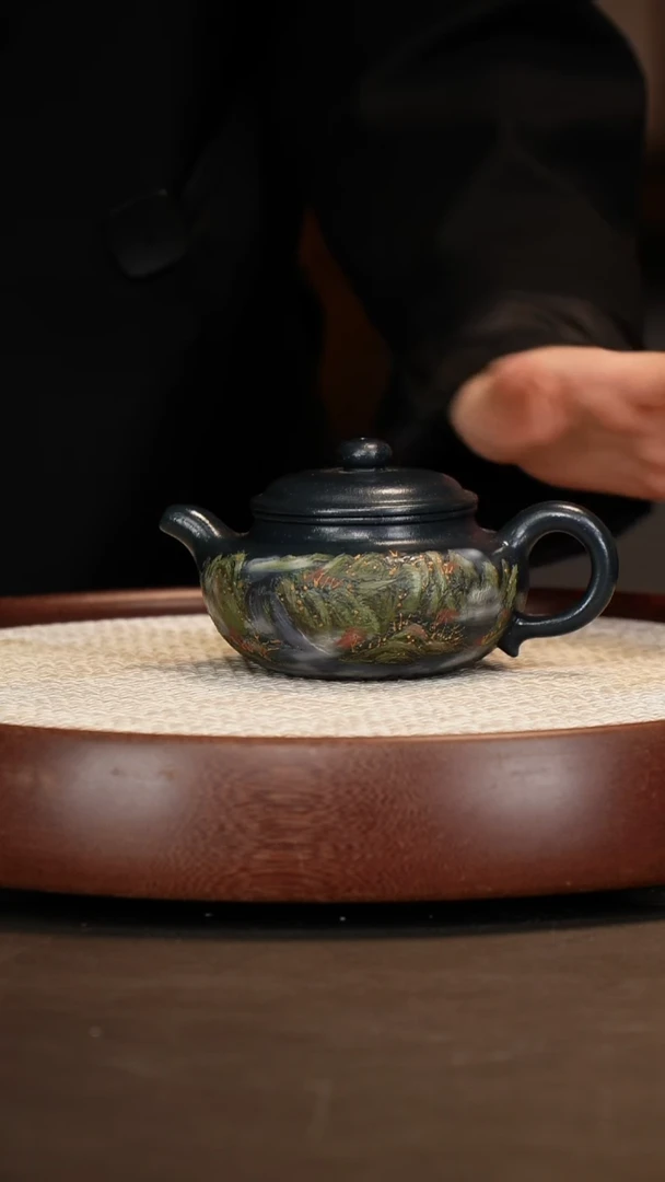 【顾海荣】仿古 墨绿泥260c+办公杯