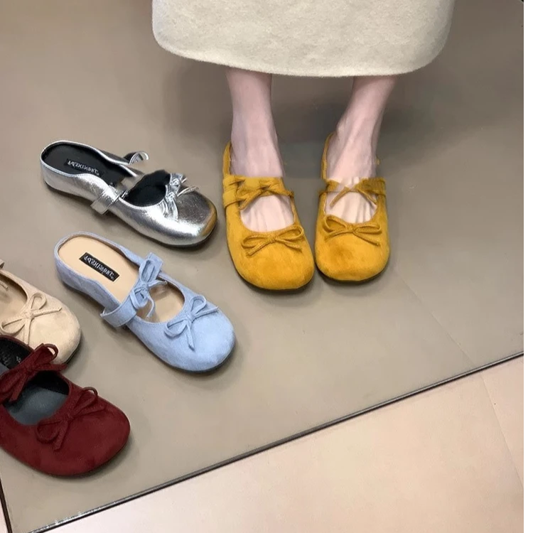 法式晚风气质勃肯丑萌包头半拖鞋子夏季外穿穆勒女鞋凉拖鞋配裙子