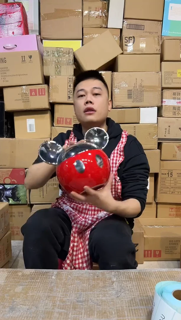 【闪购商品】杯陶瓷大号米奇电镀罐