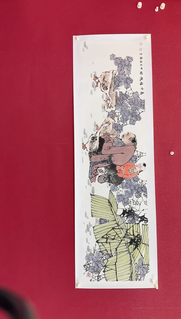 国画王老师人物画作品