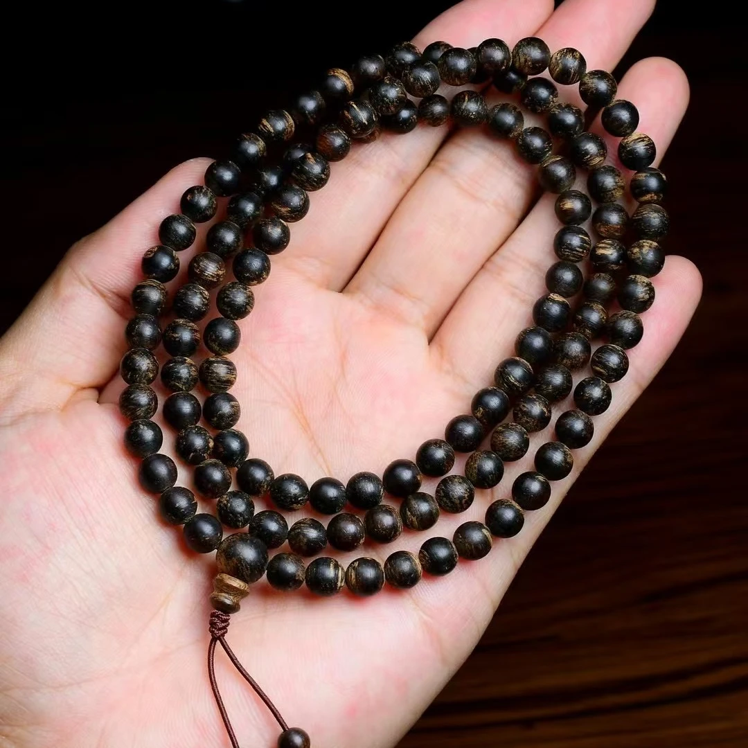 【觅香阁】0.6正区芽庄软丝老料沉水手串18.5g