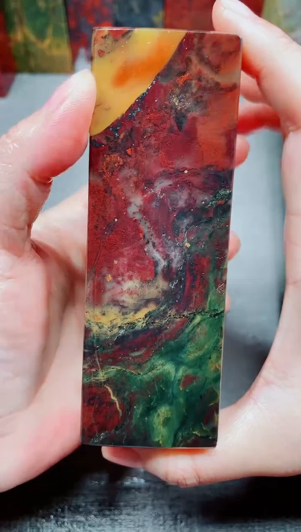 玉桂林鸡血玉素章--31