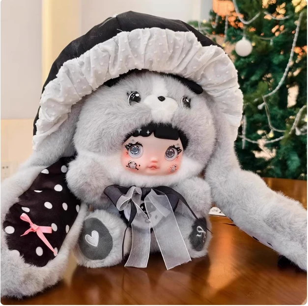 正版Nommi糯米儿蘑菇帽毛绒盲盒400%大体玩偶公仔摆件女生礼物