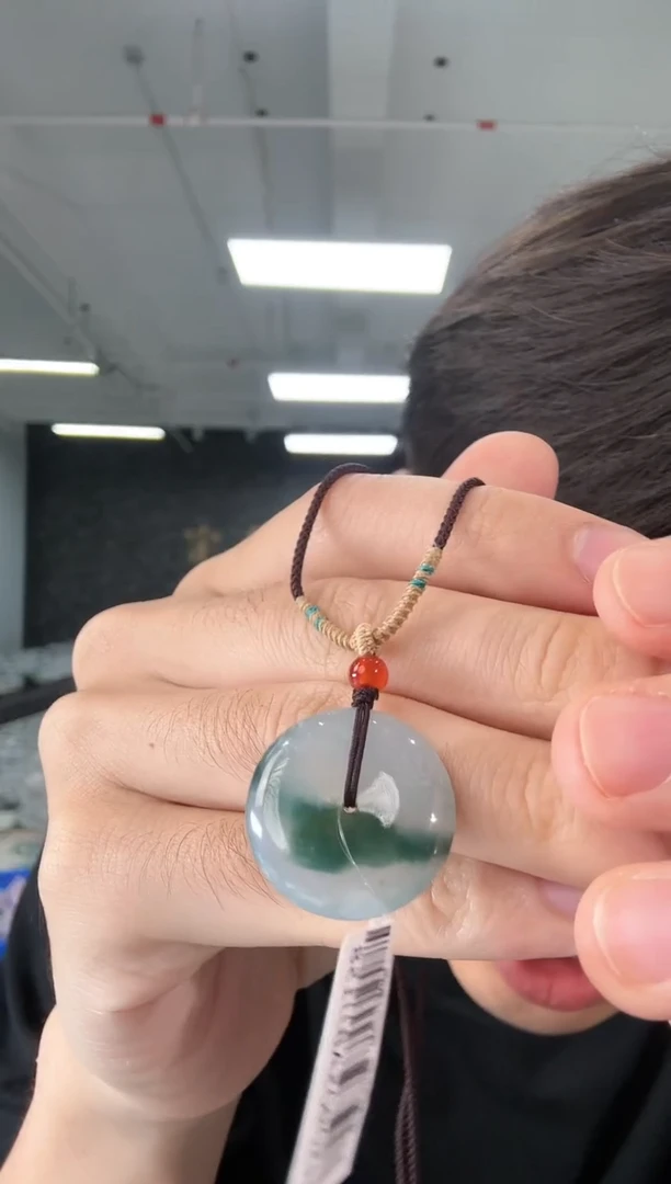 吊坠(不含链)未镶嵌翡翠翡翠平安扣吊坠