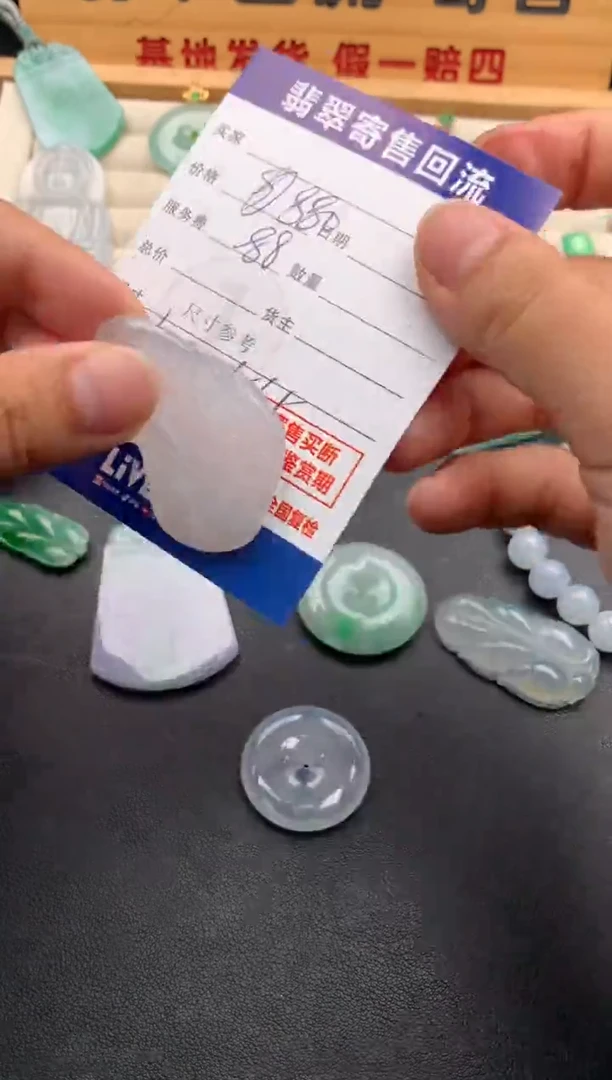 颈饰18K金镶嵌翡翠10145888