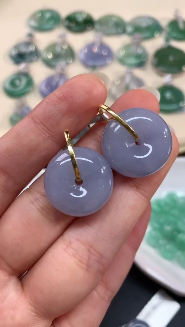 【小袁甄选】翡翠平安扣(不含链)-多样性发其一XZF05|CXQ21