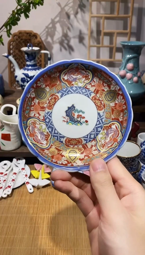 瓷片林九郎满绘盘