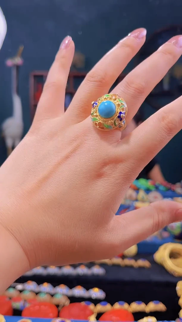 非遗绝技 花丝镶嵌戒指