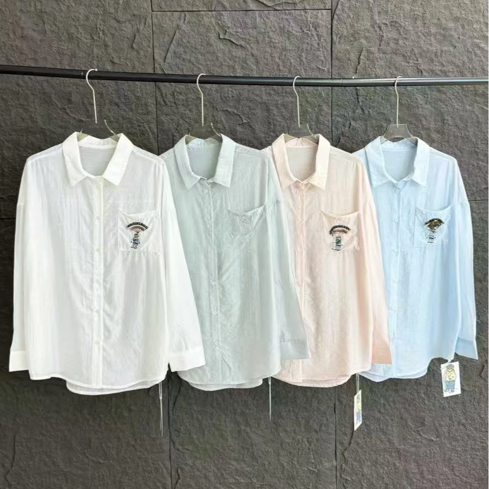 【锦衣服饰】XM 8932口袋小熊防晒衬衫