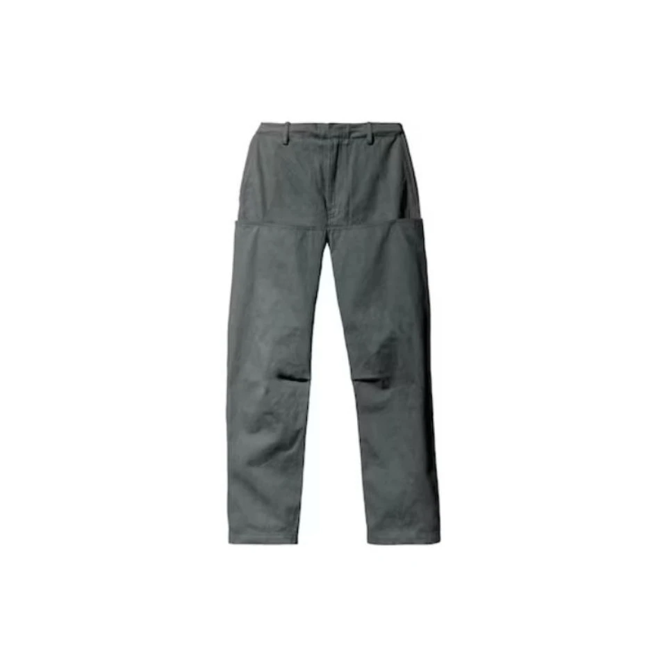 YEZZY SateenCargoPantsDarkGreen1纯色直筒宽松休闲裤