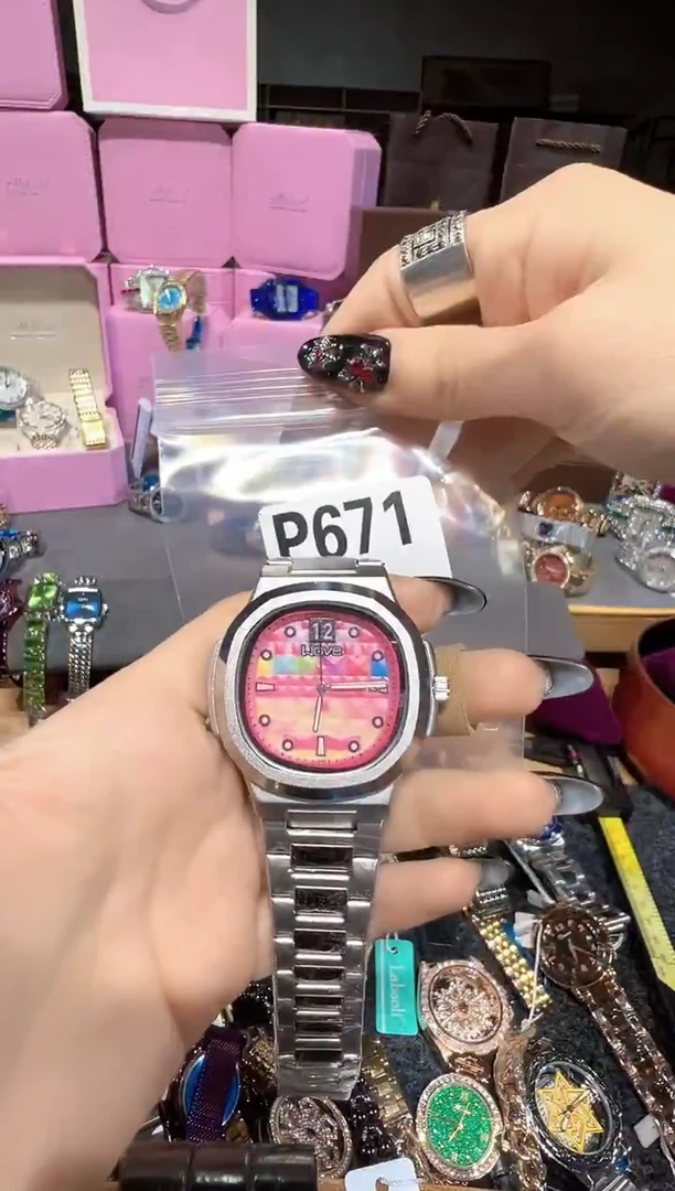 石英机芯不锈钢不锈钢直播定闪专用